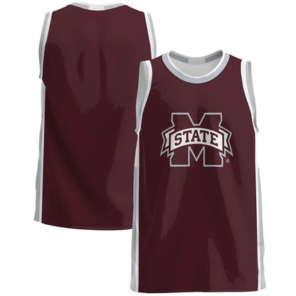 M.State Bulldogs Maroon Basketball Jersey Stitched American College Jerseys