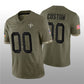 Custom NO.Saints ACTIVE PLAYER  2022 Olive Salute To Service Limited Stitched Jersey Football Jerseys