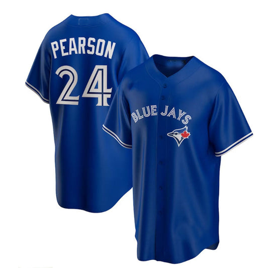 Toronto Blue Jays #24 Nate Pearson Replica Player Name Jersey - Royal Baseball Jerseys