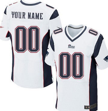 NE.Patriots Customized White Elite Jersey Football Jerseys