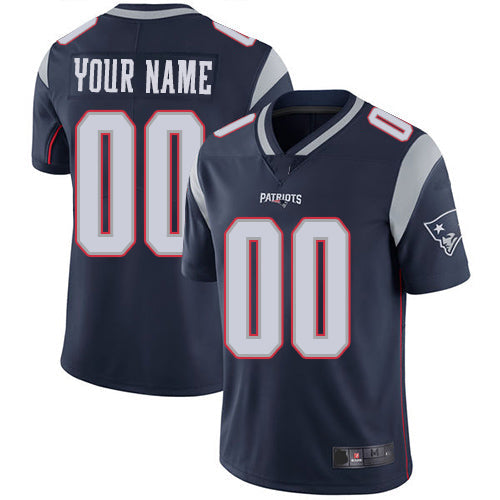 NE.Patriots Navy Customized Vapor Untouchable Player Limited Jersey Stitched Football Jerseys