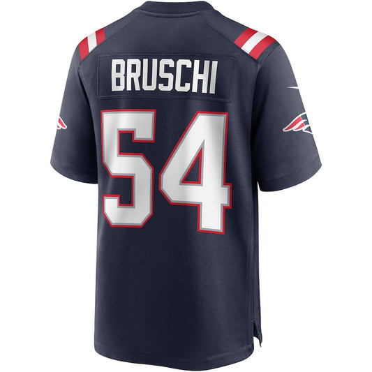 NE.Patriots #54 Tedy Bruschi  Navy Game Retired Player Jersey Stitched American Football Jerseys