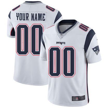NE.Patriots White Customized Vapor Untouchable Player Limited Jersey Stitched Football Jerseys