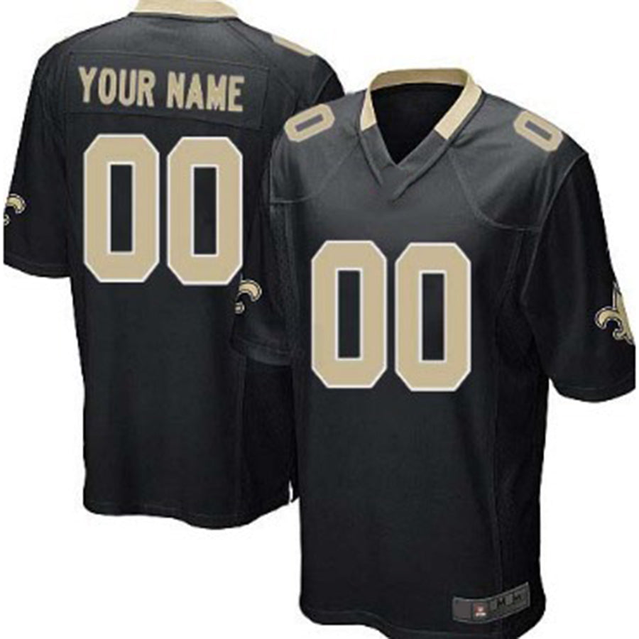 Custom NO.Saints Black Game Jersey American Jerseys Stitched Jersey Football Jerseys