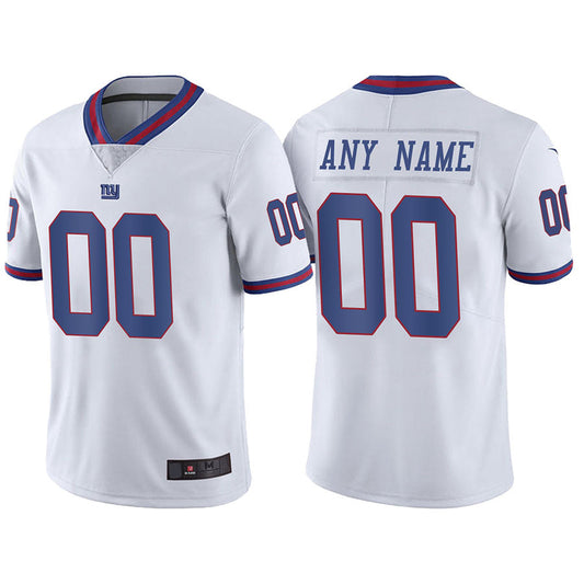 Custom NY.Giants ACTIVE PLAYER White Color Rush Limited Stitched American Football Jerseys
