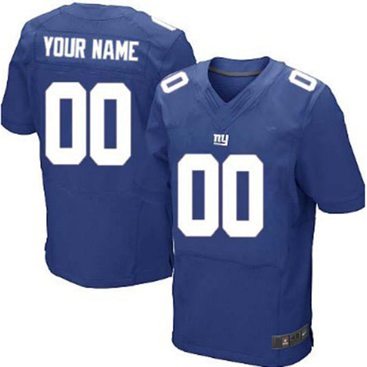Custom NY.Giants Jersey Blue Elite Jersey Stitched American Football Jerseys