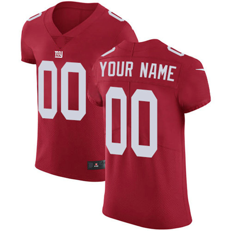 Custom NY.Giants Red Alternate Vapor Untouchable Elite Jersey Stitched American Football Jerseys
