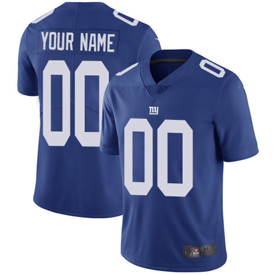 Custom NY.Giants Home Royal Blue Vapor Untouchable Limited Jersey Stitched American Football Jerseys
