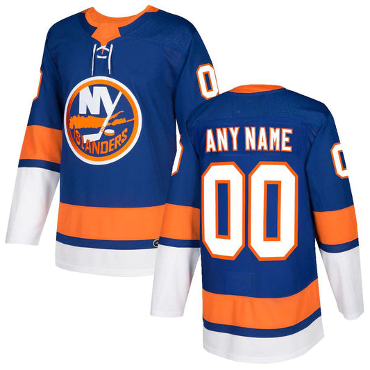 Custom NY.Islanders Authentic Jersey  Royal Stitched American Hockey Jerseys