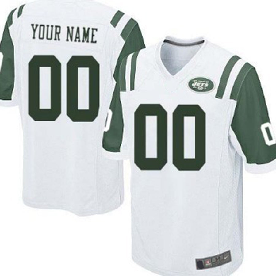 Custom NY.Jets White Game Jersey American Stitched Jersey Football Jerseys