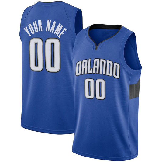 Custom O.Magic 2019-20 Custom Swingman Jersey Royal Statement Edition Stitched Basketball Jersey