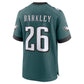 P.Eagles #26 Saquon Barkley Game Player Jersey - Midnight Green Stitched American Football Jerseys