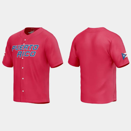 PUERTO RICO BASEBALL 2023 WORLD BASEBALL CLASSIC JERSEY – RED Stitches Baseball Jerseys