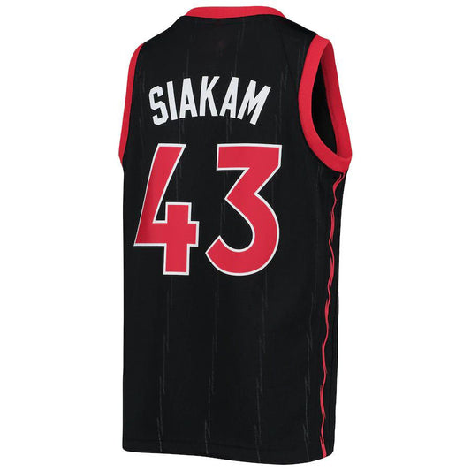 T.Raptors #43 Pascal Siakam Jordan Brand  Swingman Jersey Black Statement Edition Stitched American Basketball Jersey