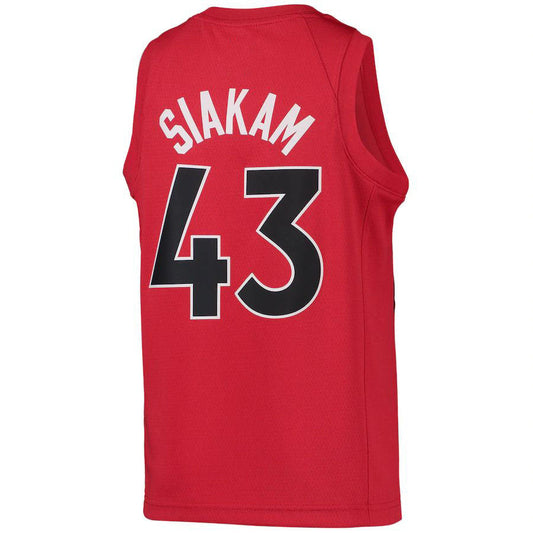 T.Raptors #43 Pascal Siakam  Diamond Swingman Jersey Red Icon Edition Stitched American Basketball Jersey