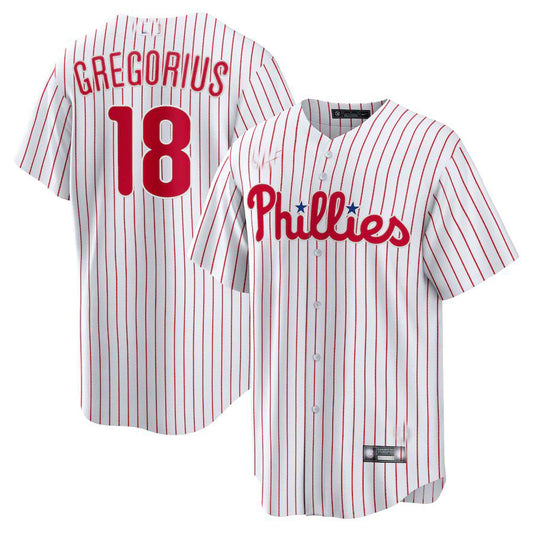 Philadelphia Phillies #18 Didi Gregorius White Home Replica Player Name Jersey Baseball Jerseys