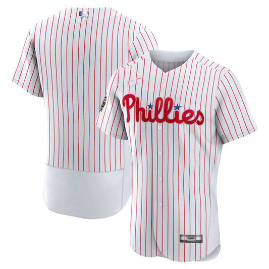 Philadelphia Phillies White 2022 World Series Home Authentic Blank Jersey Baseball Jerseys