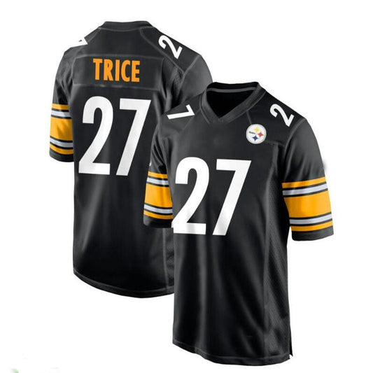 P.Steelers #27 Cory Trice Game Player Jersey - Black Stitched American Football Jerseys