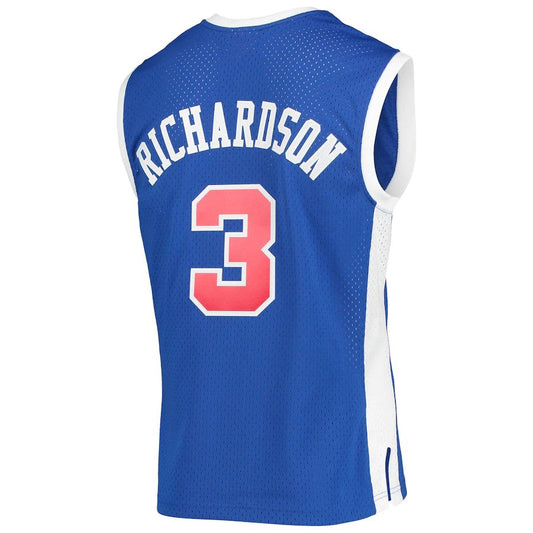 LA.Clippers #3 Quentin Richardson Mitchell & Ness 2002-03 Hardwood Classics Swingman Jersey Royal Stitched American Basketball Jersey