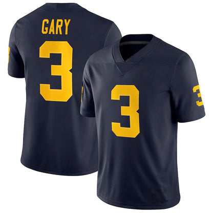 M.Wolverines #3 Rashan Gary Jordan Brand Game Jersey Navy Stitched American College Jerseys