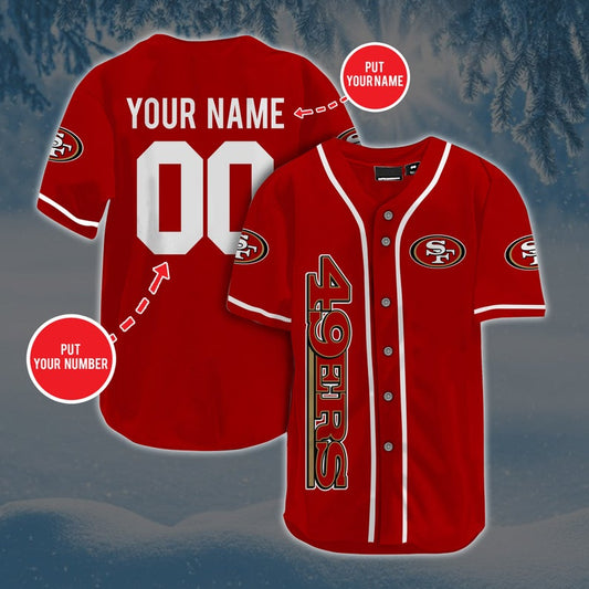 Personalized Football SF.49ers Baseball Jersey, Hot Summer Fashion, Baseball Jersey New Shirt For The Fans