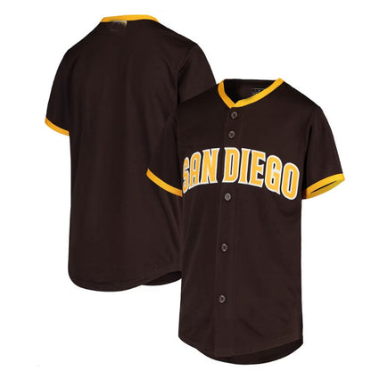 San Diego Padres Road Replica Team Jersey - Brown Baseball Jerseys
