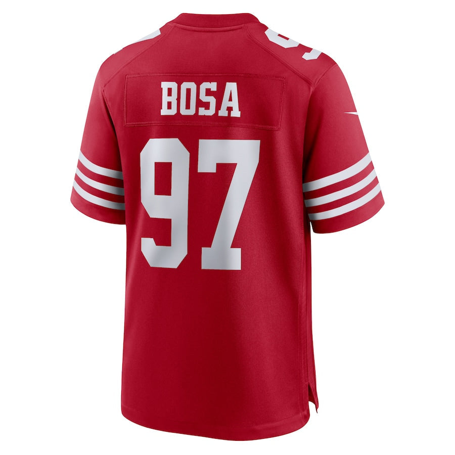 SF.49ers #97 Nick Bosa Scarlet Player Game Jersey Stitched American Football Jerseys