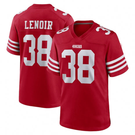 SF.49ers #38 Deommodore Lenoir 2022 Red Vapor Untouchable Stitched American Football Jerseys