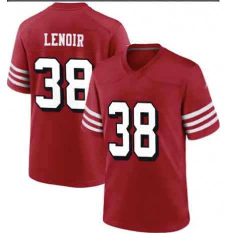 SF.49ers #38 Deommodore Lenoir Red Vapor Untouchable Limited Stitched American Football Jerseys