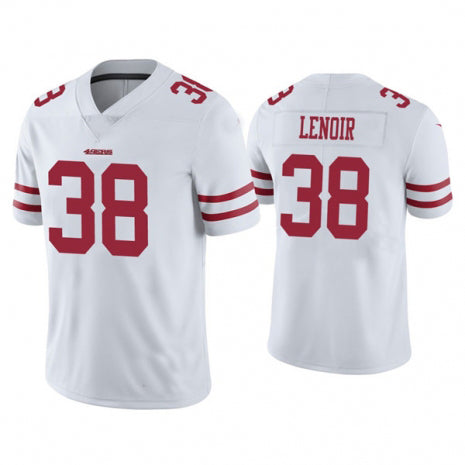 SF.49ers #38 Deommodore Lenoir White Vapor Untouchable Limited Jersey Stitched American Football Jerseys
