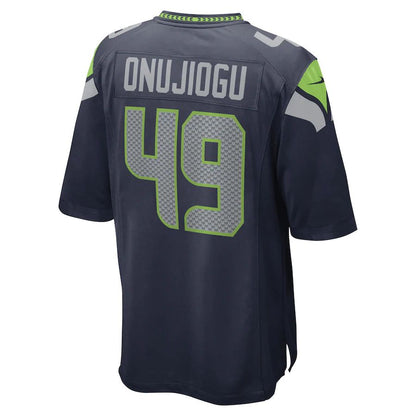 S.Seahawks #49 Joshua Onujiogu College Navy Game Player Jersey Stitched American Football Jerseys