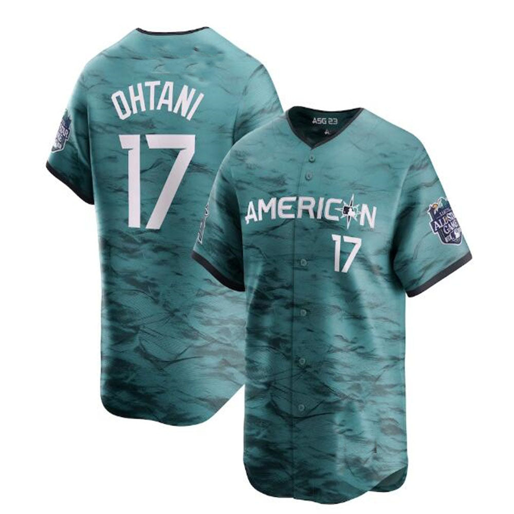 #17 Shohei Ohtani American League 2023 All-Star Game Limited Player Jersey - Teal Baseball Jerseys