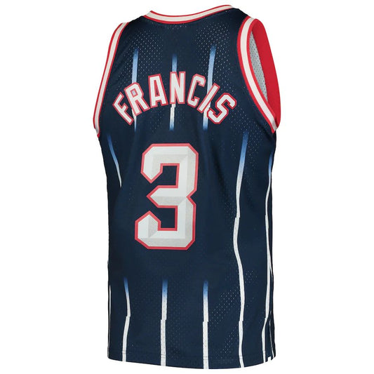 H.Rockets #3 Steve Francis Mitchell & Ness 1999-2000 Hardwood Classics Swingman Player Jersey Navy Stitched American Basketball Jersey