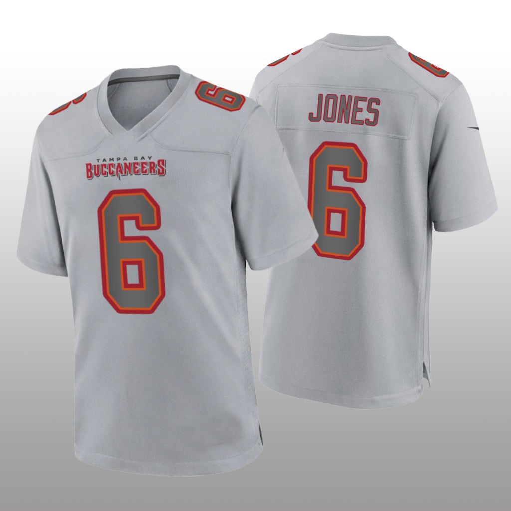 TB.Buccaneers #6 Julio Jones Gray Game Atmosphere Jersey Stitched American Football Jerseys