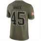 TB.Buccaneers #45 Devin White Olive 2022 Salute To Service Limited Jersey Stitched American Football Jerseys