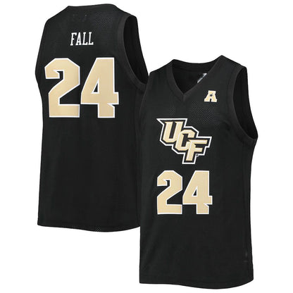 U.Knights #24 Tacko Fall Original Retro Brand Alumni Commemorative Classic Basketball Jersey Black Stitched American College Jerseys