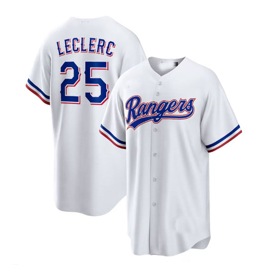 Texas Rangers #25 José Leclerc White Home Replica Player Jersey Baseball Jerseys