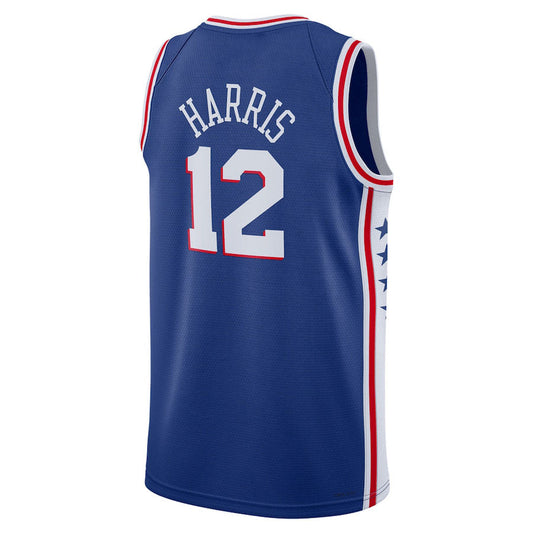 PH.76ers #12 Tobias Harris Unisex 2022-23 Swingman Jersey Icon Edition Royal Stitched American Basketball Jersey