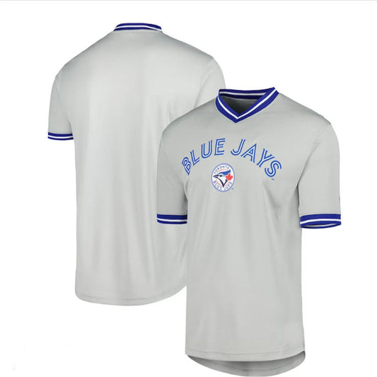 Toronto Blue Jays  V-Neck Jersey - Gray Baseball Jerseys