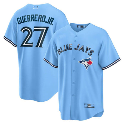 Toronto Blue Jays #27 Vladimir Guerrero Jr. Powder Blue Alternate Replica Player Jersey Baseball Jerseys