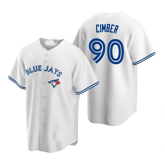 Toronto Blue Jays #90 Adam Cimber White Home Cool Base Jersey Baseball Jerseys