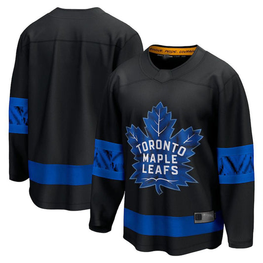 T.Maple Leafs Fanatics Branded Alternate Premier Breakaway Reversible Blank Jersey  Blank Jersey Black Stitched American Hockey Jerseys