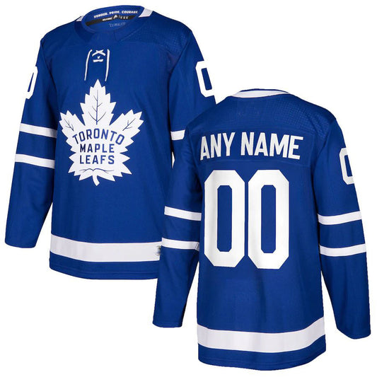 Custom T.Maple Leafs Authentic Jersey  Blue Stitched American Hockey Jerseys