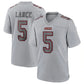 Football Stitched #5 Trey Lance SF.49ers Gray Atmosphere Fashion Game Jersey
