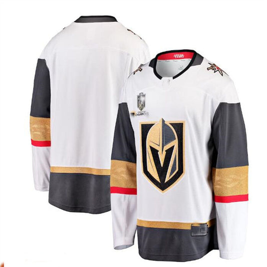 V.Golden Knights Fanatics Branded 2023 Stanley Cup Champions Away Breakaway Jersey - White Hockey Jerseys