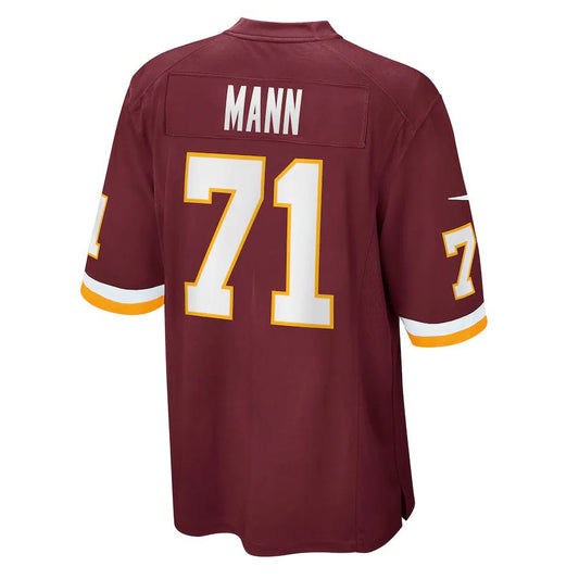 W.Football Team #71 Charles Mann Burgundy Retired Player Jersey Stitched American Football Jerseys