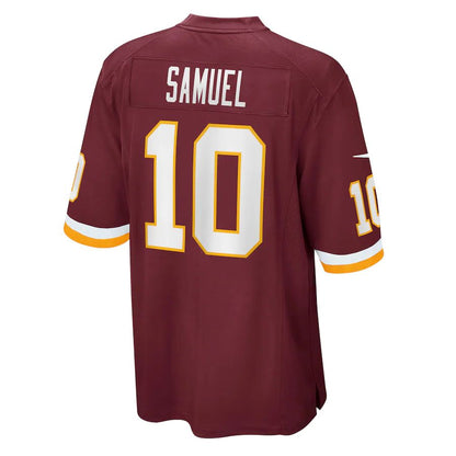 W.Football Team #10 Curtis Samuel Burgundy Game Jersey Stitched American Football Jerseys