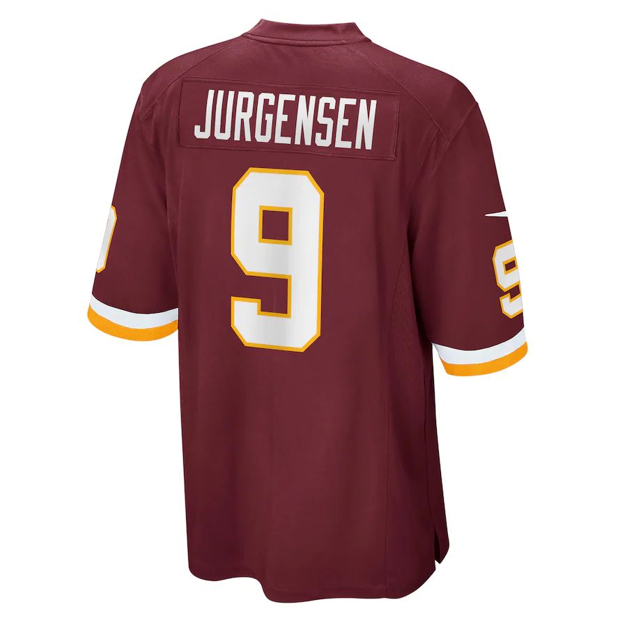 W.Football Team #9 Sonny Jurgensen Burgundy Retired Player Jersey Stitched American Football Jerseys