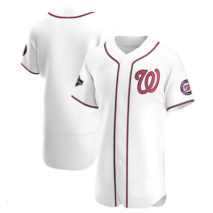 Washington Nationals 2019 World Series Champions Home Authentic Team Jersey - White Baseball Jerseys