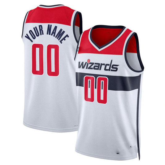 Custom W.Wizards Unisex  Swingman Jersey Classic Edition White Stitched Basketball Jersey